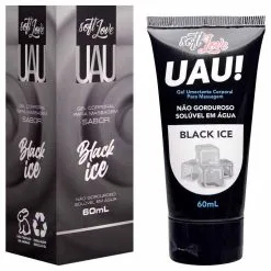 Uau Lubrificante Aromático Balck ICE 60Ml Soft Love